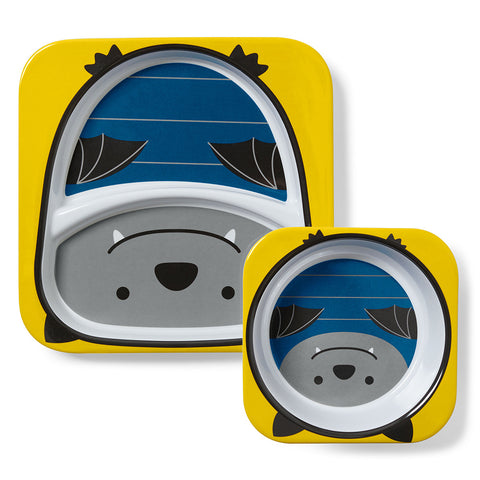 Skip Hop Bowl Zoo Melamine Set Bat Theme