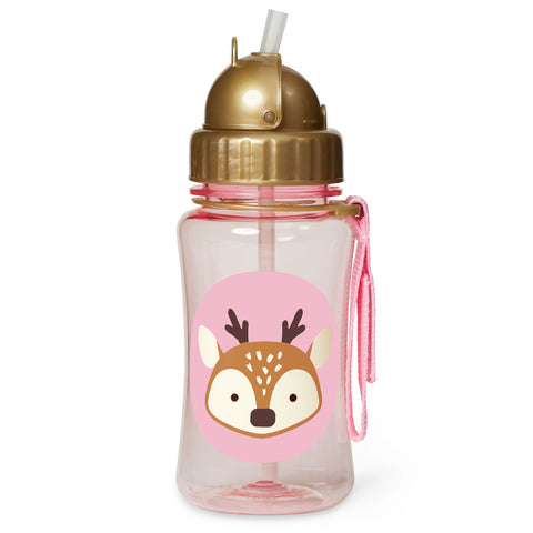 Skip Hop Drink Bottle - Deer Winter Straw Bottle.  Great Discount.