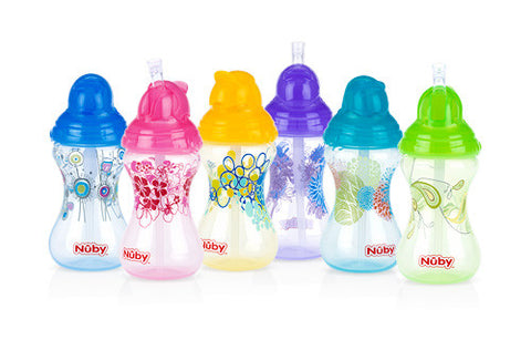 Nuby HK Sale Designer Series No-Spill Clik-it Flip-it 300 ml