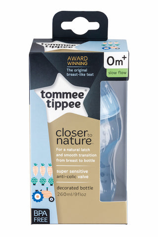 Tommee Tippee HK PP Tinted Deco Bottle 260ml Blue