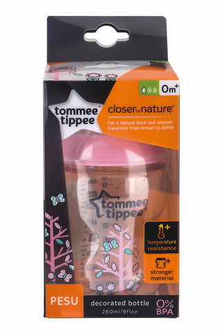 Tommee Tippee HK Sale CTN PESU Decorated 260 ml Pink