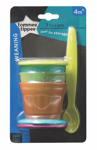 Tommee Tippee HK Sale Food Pots 3 pcs