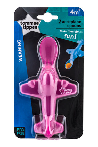 Tommee Tippee HK Sale Aeroplane Spoon Pink
