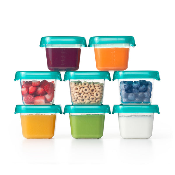 Oxo HK Sale Oxo Tot Baby Blocks Freezer Storage 6 Oz Teal