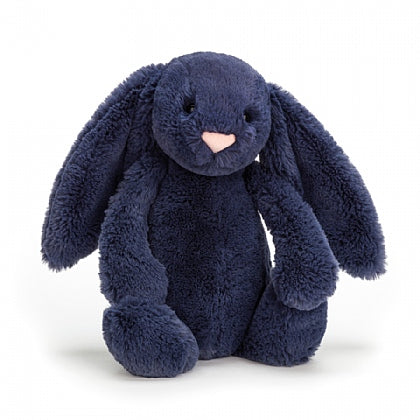 Jellycat Navy Small HK Bashful Bunny 18cm